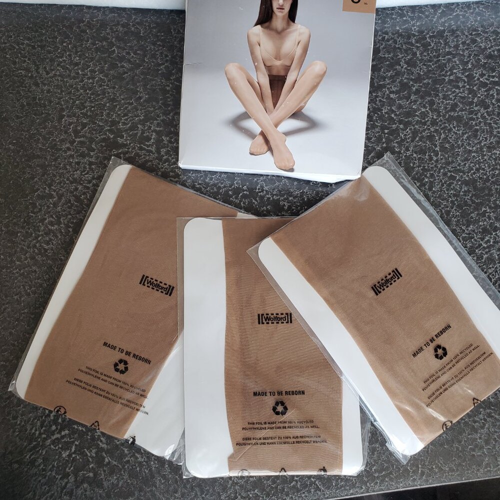 Wolford ! Satin touch 20,  3for2 ( M), Caramel - Picture 5 of 6